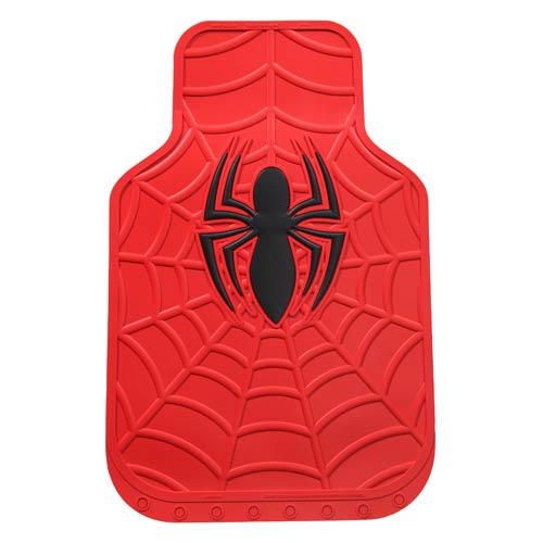 Spider-Man Marvel Red Rubber Floor Mat 2-Pack
